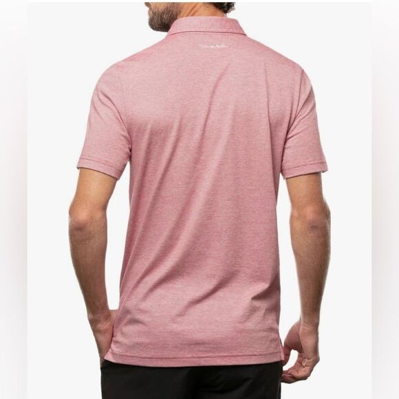 Travis Mathew The Zinna Polo Heather Cardinal Petulance Golf Polo Size Small - Picture 9 of 9